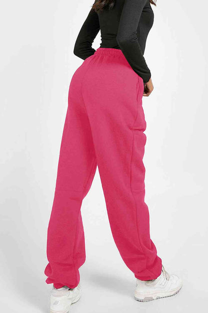 Simply Love Pantalon de jogging graphique CA 1850 pleine taille Simply Love