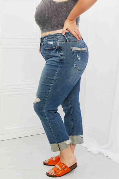 Judy Blue Michelle Full Size Straight Dad Jeans