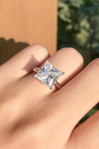 Bague solitaire moissanite 5 carats