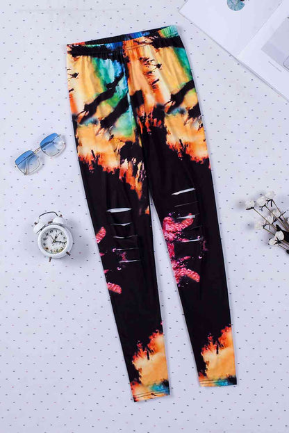 Leggings de cintura alta con abertura