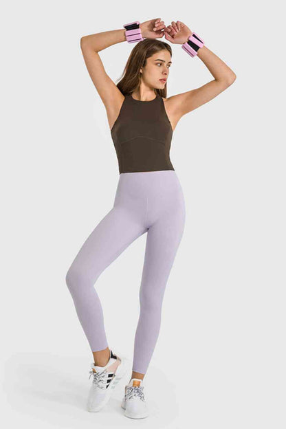 Leggings de yoga taille haute longueur cheville