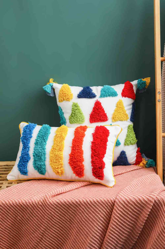 Funda de almohada decorativa multicolor