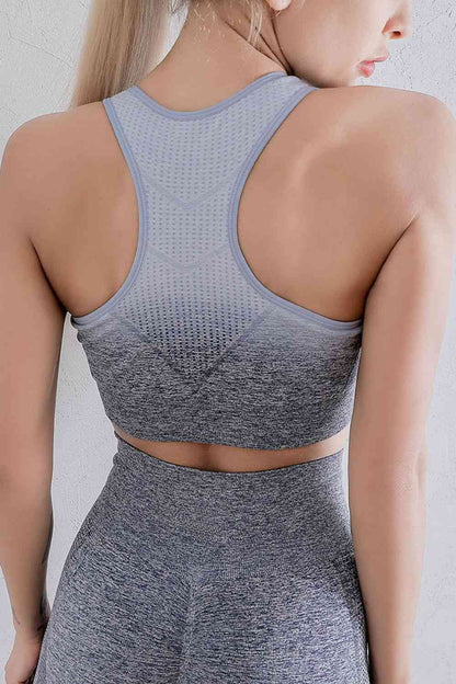 Ensemble soutien-gorge et leggings de sport dégradé