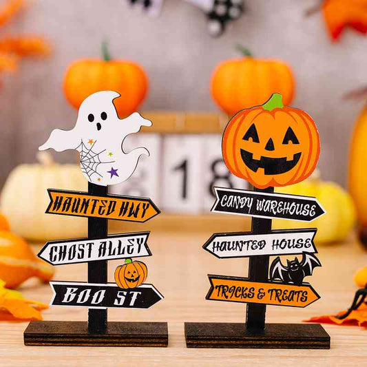 Ornements décoratifs d'éléments d'Halloween en 2 pièces