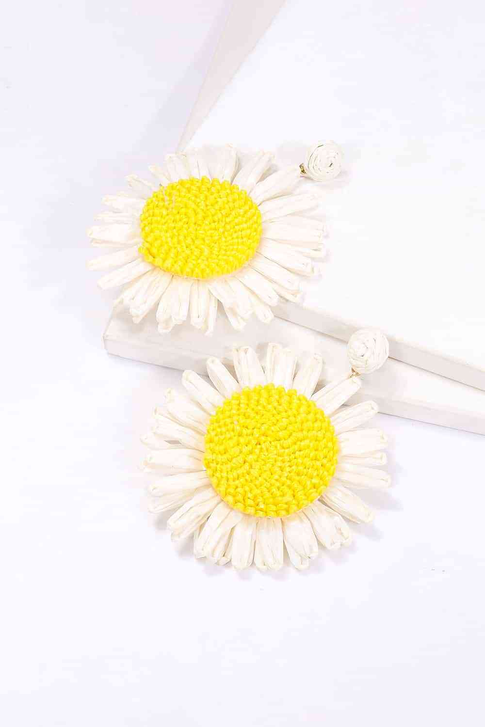 Pendientes colgantes con forma de flor