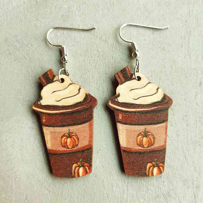 Boucles d'oreilles pendantes de Thanksgiving