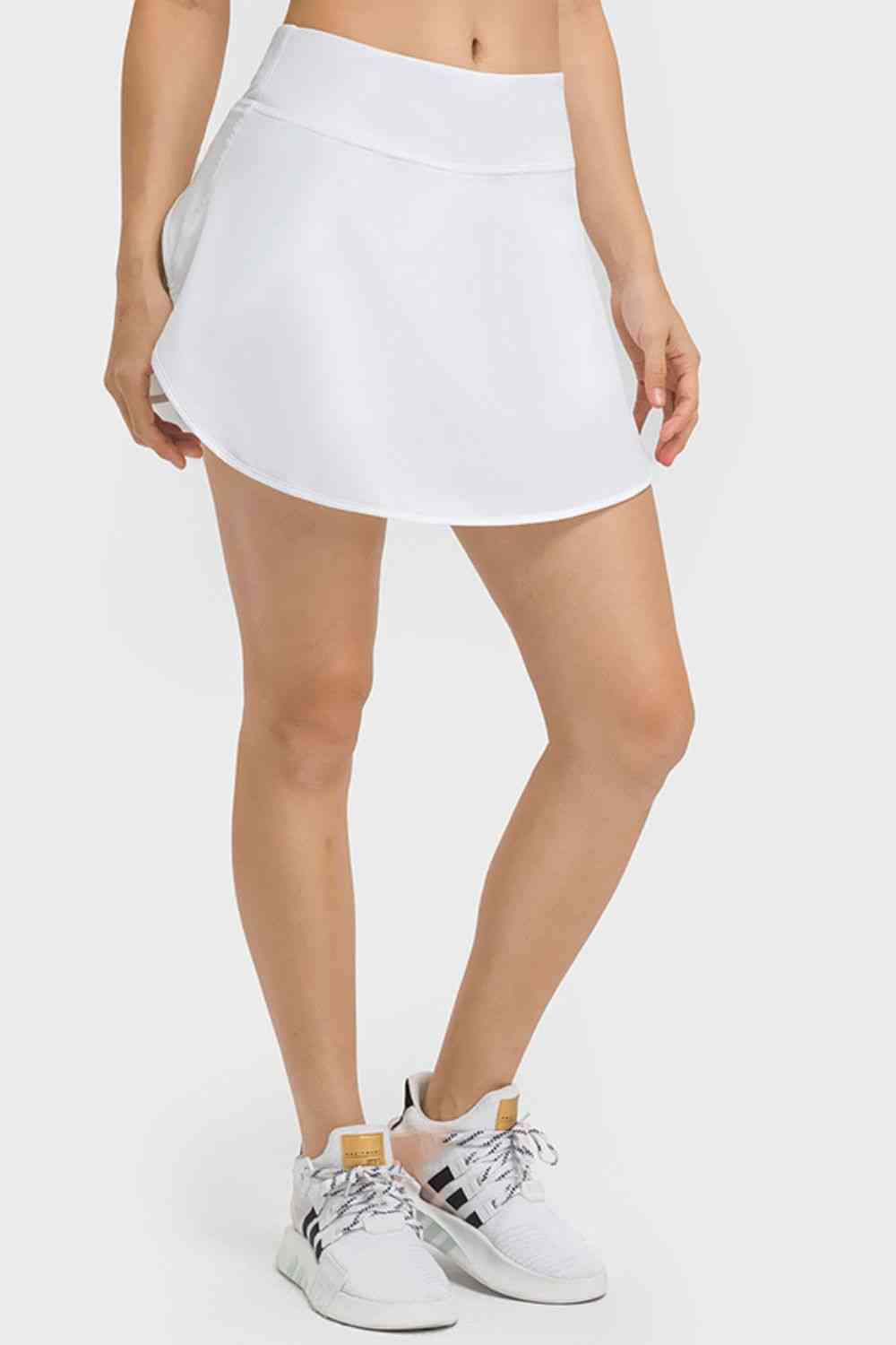 Falda pantalón deportiva con cintura ancha