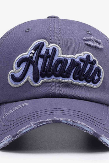 Casquette de baseball graphique en détresse ATLANTIC