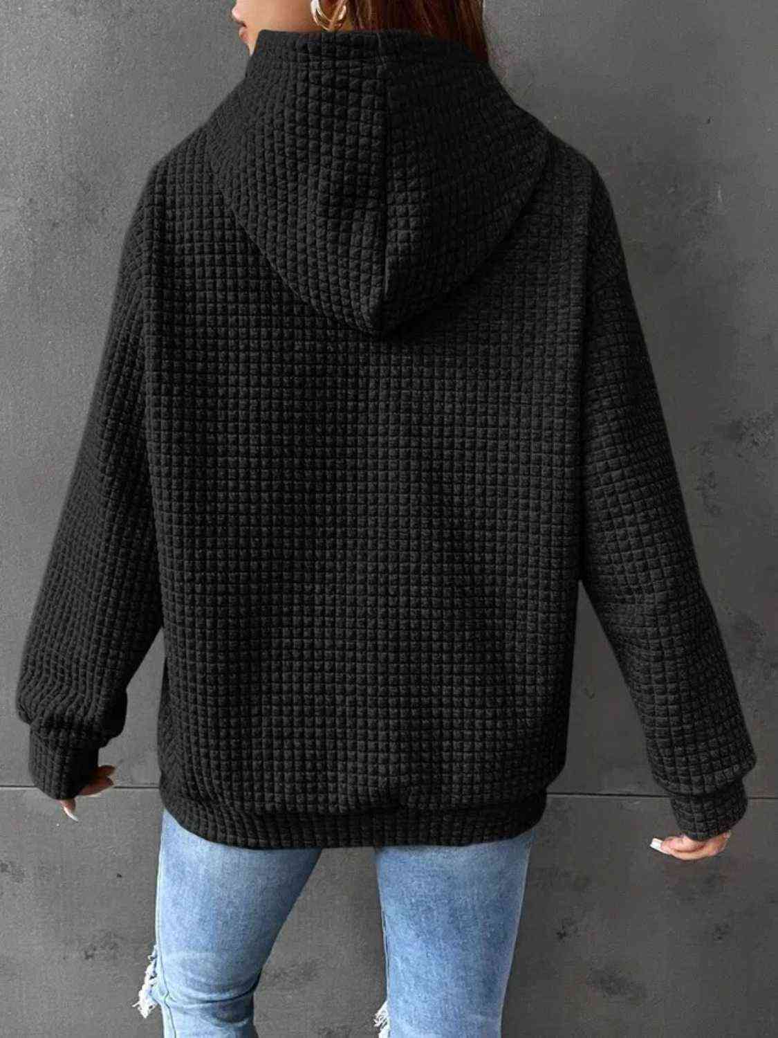 Sudadera con capucha y cordón con gráfico de tamaño completo