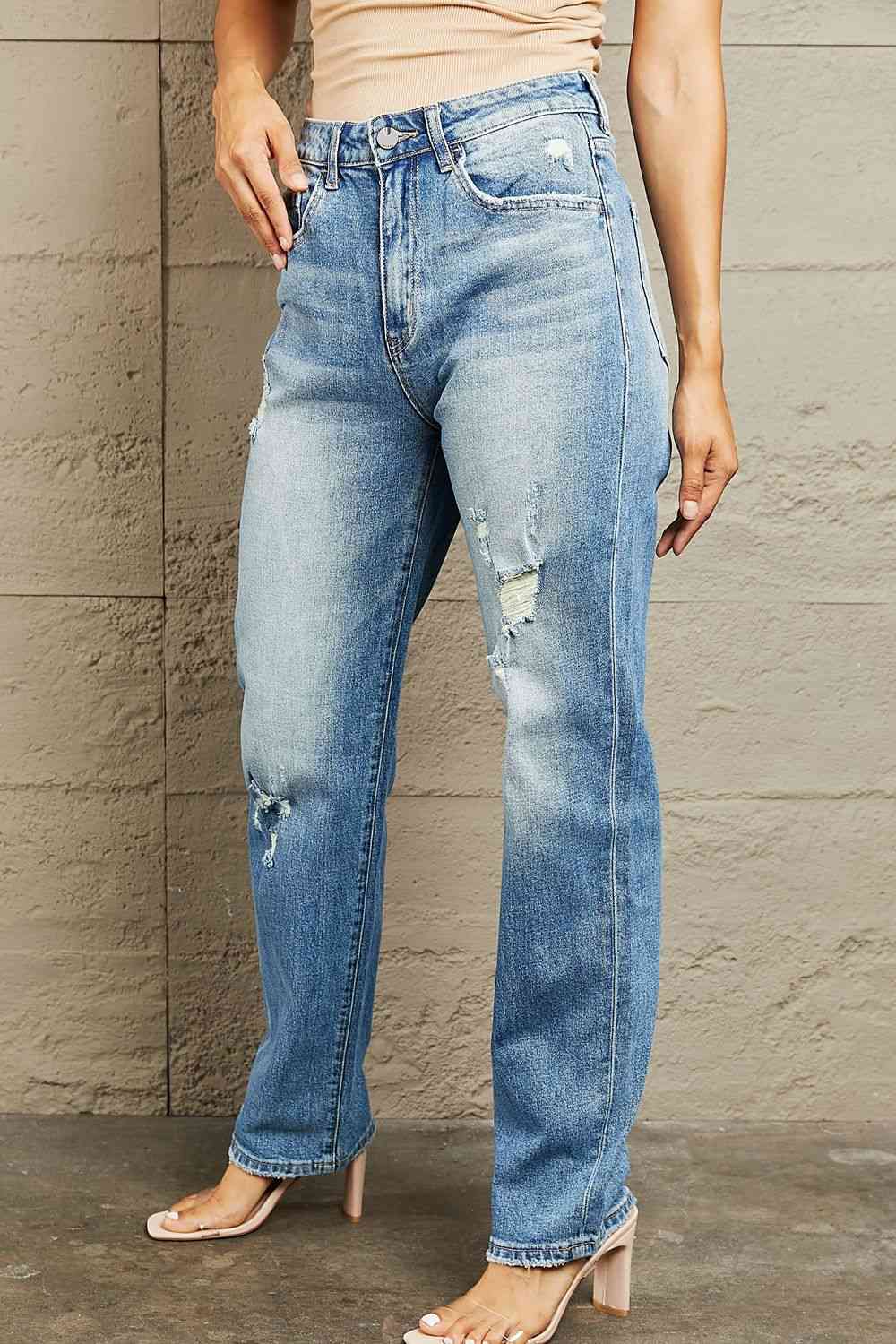 BAYEAS Jean droit taille haute