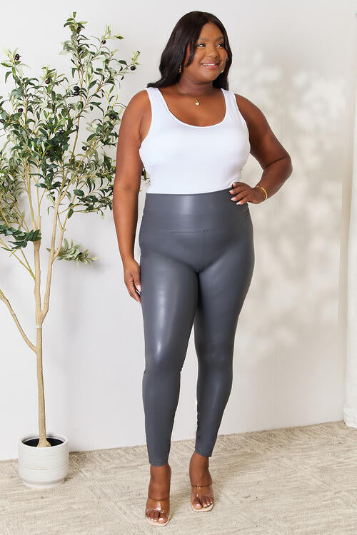 LOVEIT Legging taille haute à large ceinture pleine taille