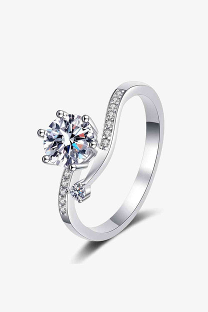 Bague Moissanite en argent sterling 925 dans mon esprit