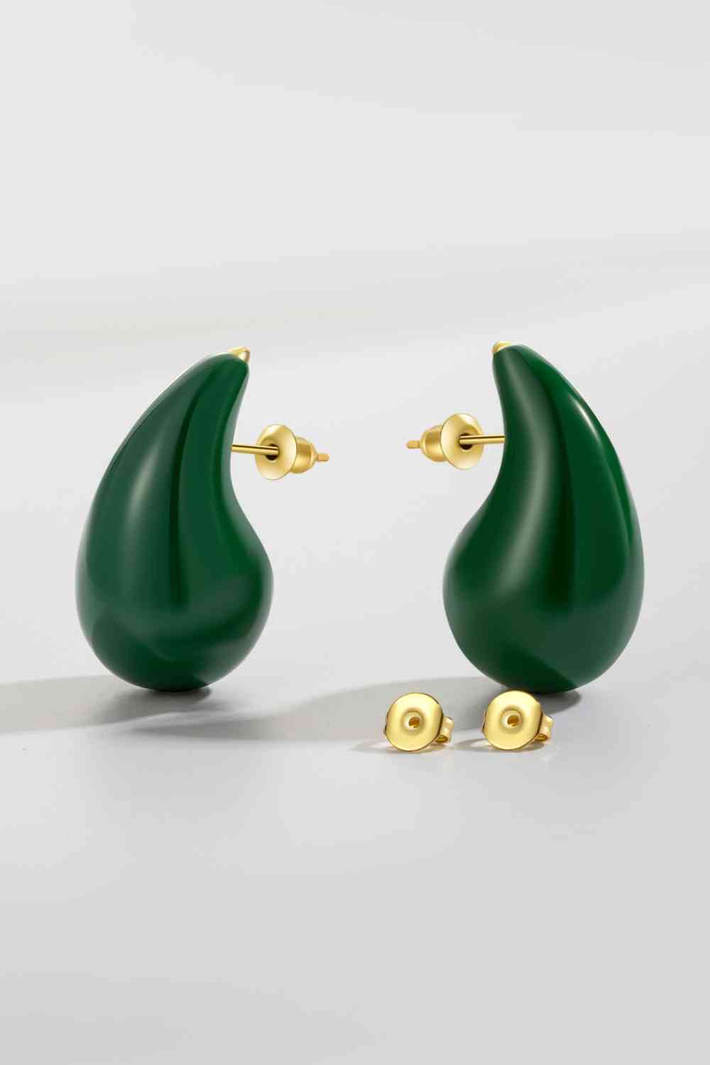 Boucles d'oreilles en laiton goutte d'eau de grande taille