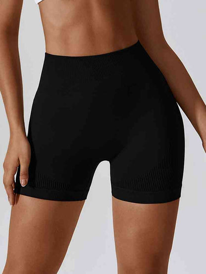 Shorts deportivos de corte slim con cinturilla ancha