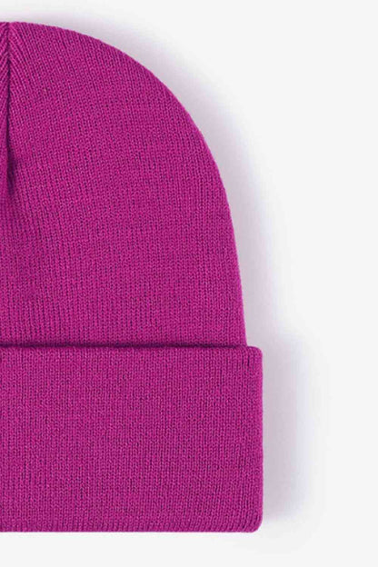 Gorro de punto con puños