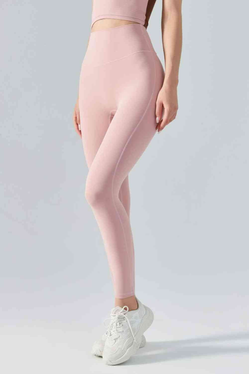 Leggings activos con cintura ancha