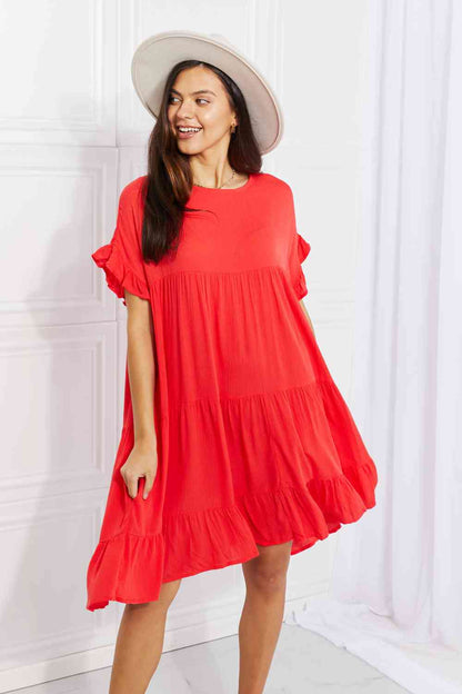 Culture Code Full Size Tulip Fields Tiered Midi Dress