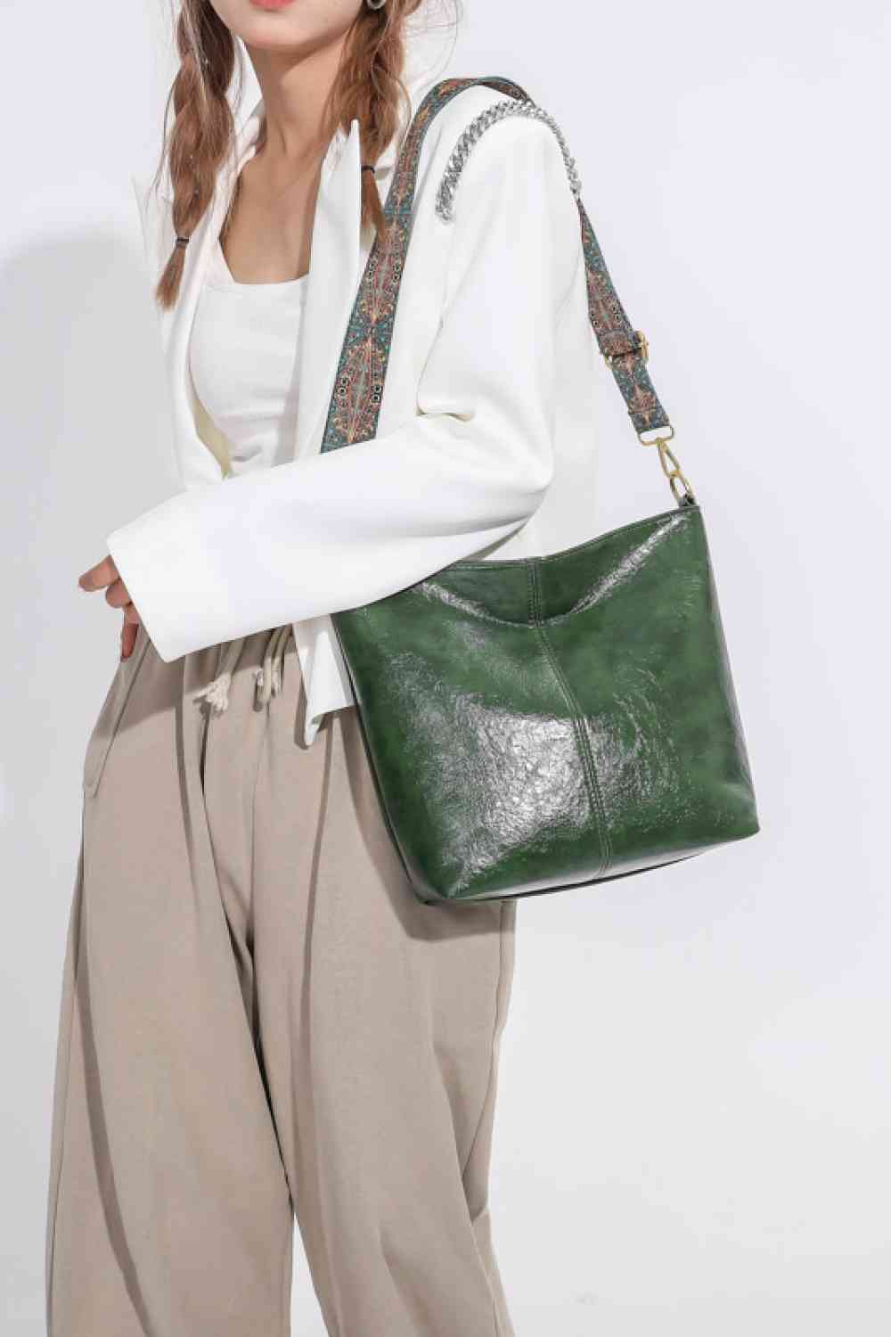 PU Leather Shoulder Bag