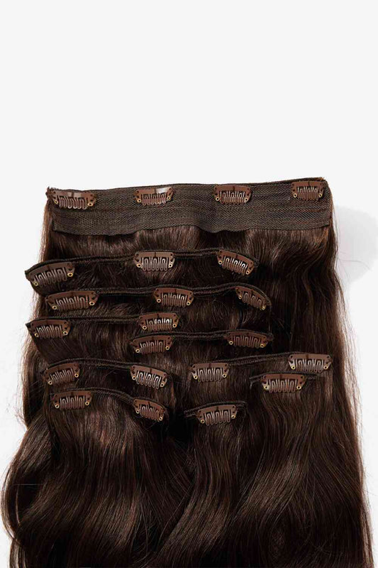 20" 200g #2 Extensiones de cabello con clip Cabello virgen humano