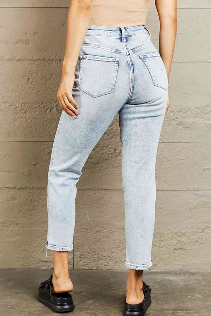 BAYEAS Jean skinny taille haute avec accents