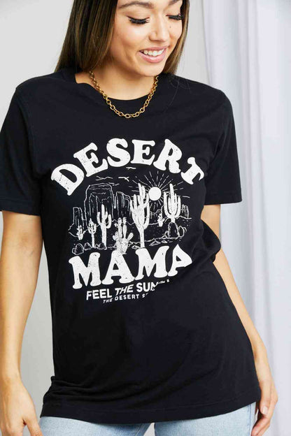 mineB T-shirt graphique DESERT MAMA pleine taille