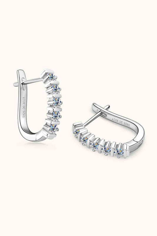 Boucles d'oreilles en argent sterling 925 Moissanite