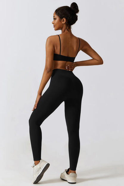 Conjunto de sujetador deportivo y leggings