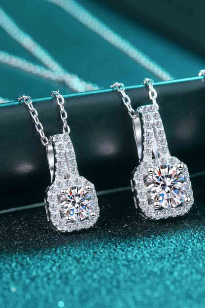 Collier moissanite adoré de 1 carat