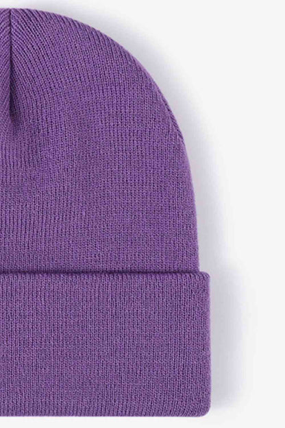 Gorro de punto con puños