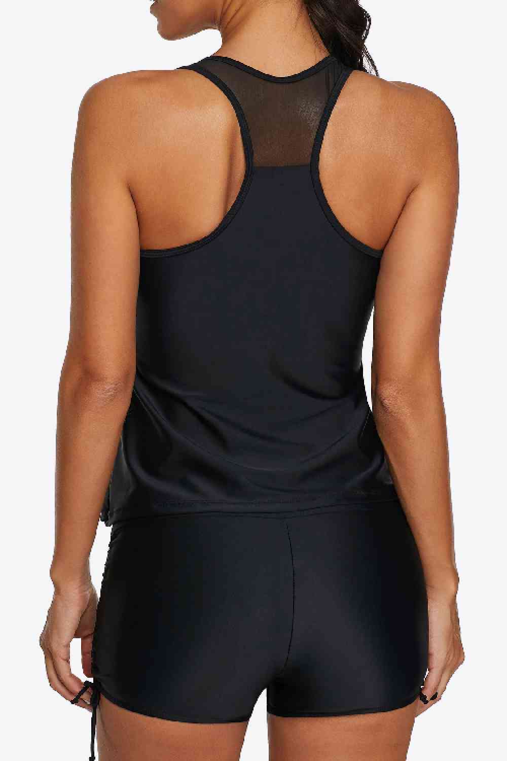 Ensemble tankini dos nageur noué