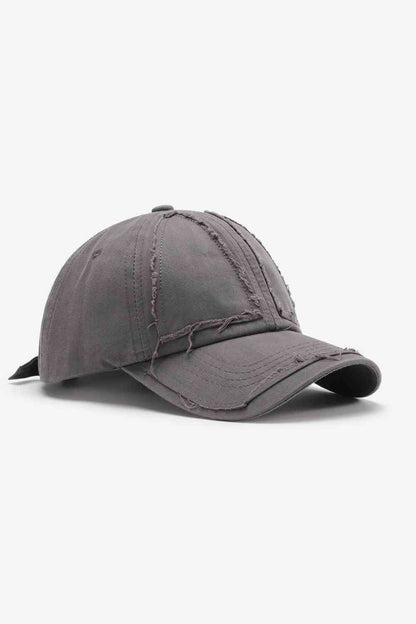 Casquette de baseball réglable en détresse