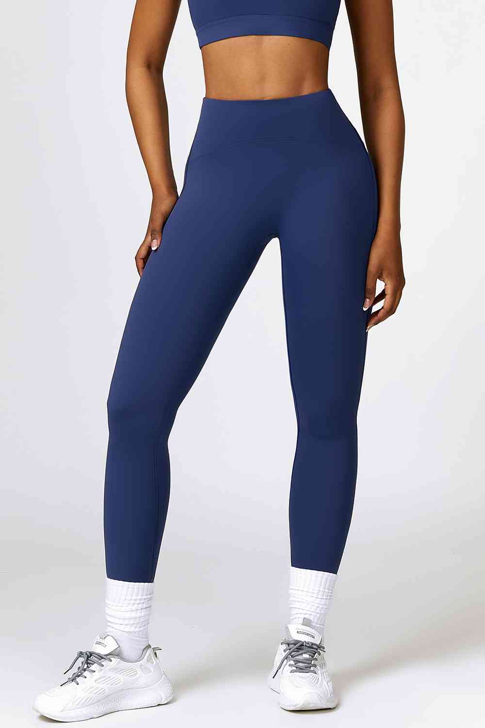 Leggings activos transpirables con cintura ancha