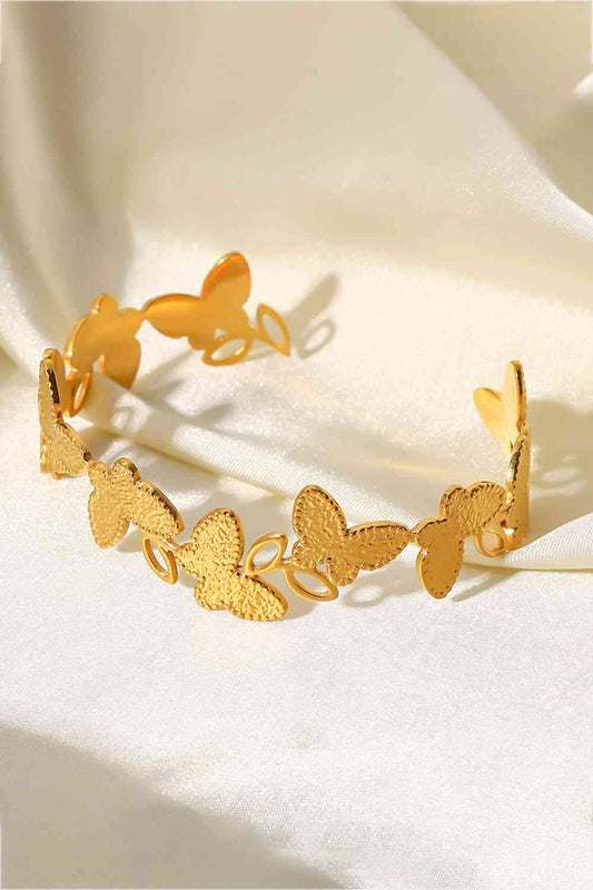 Bracelet ouvert en forme de papillon