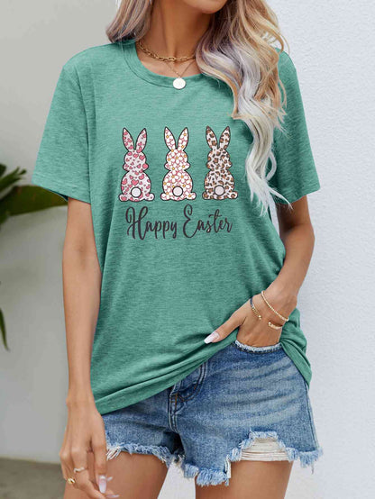 FELIZ PASCUA Camiseta gráfica de manga corta