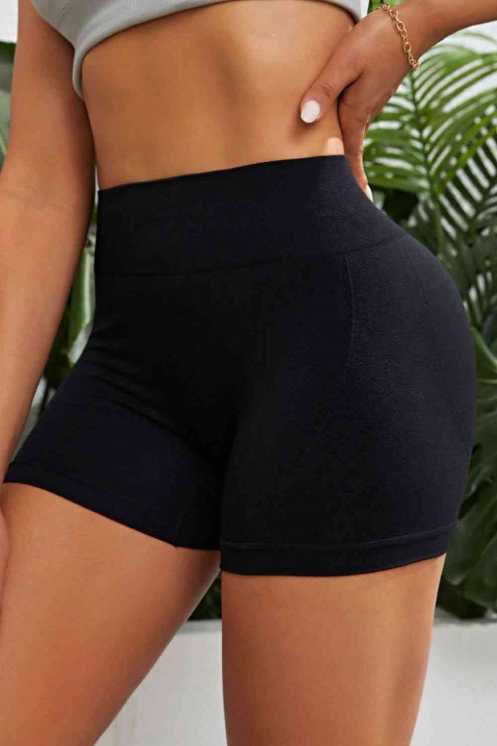 Short actif coupe slim à taille haute