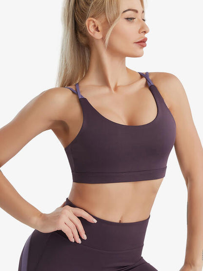 Soutien-gorge de sport croisé