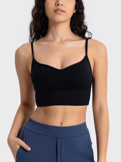 Soutien-gorge de sport à bretelles fines