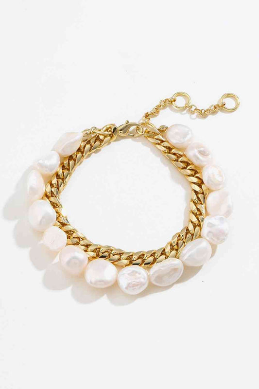 Pulsera de doble capa bicolor