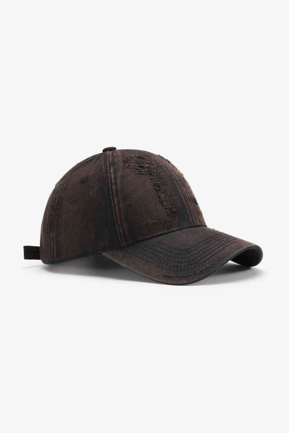 Casquette de baseball réglable en détresse