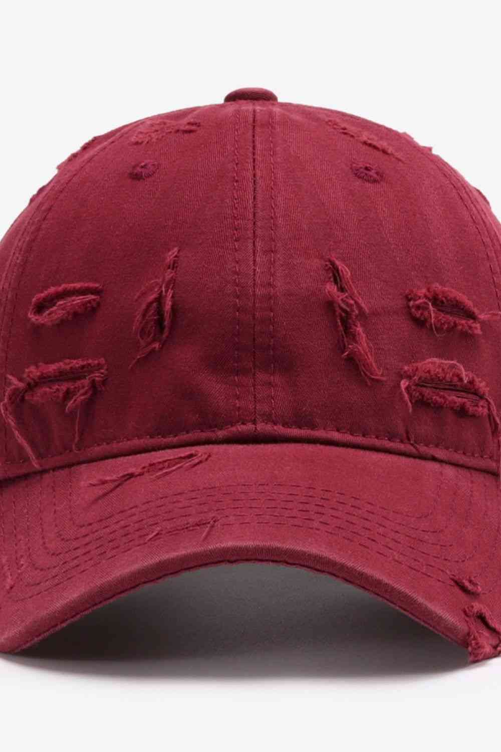 Gorra de béisbol ajustable desgastada