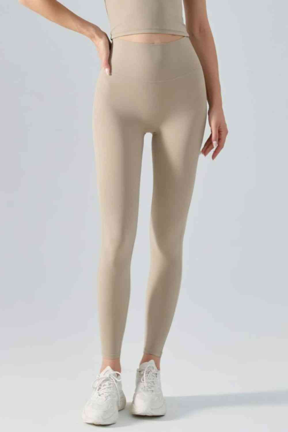 Leggings activos con cintura ancha