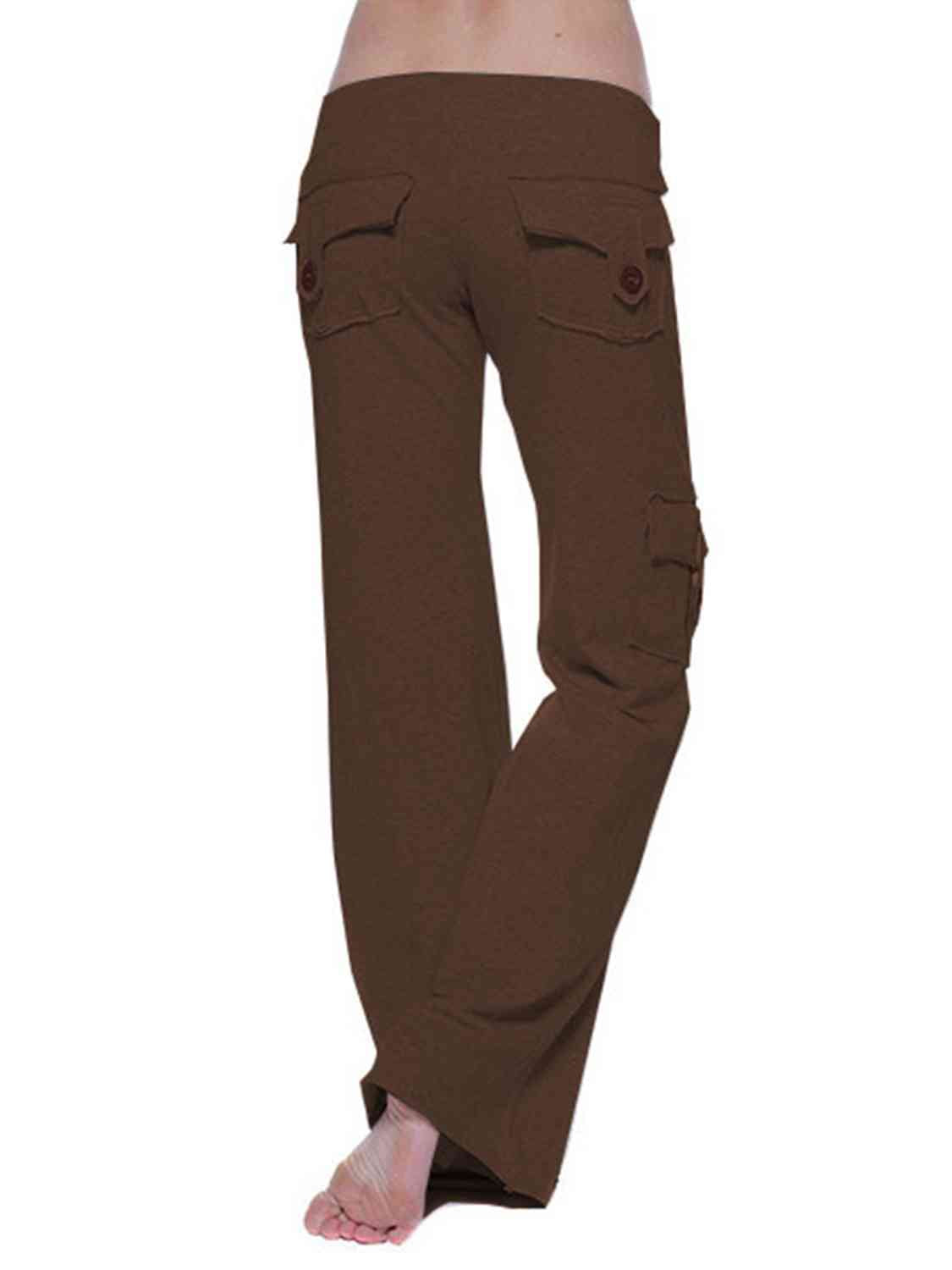 Pantalon taille moyenne avec poches