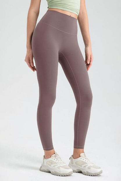 Legging de sport taille haute à large ceinture