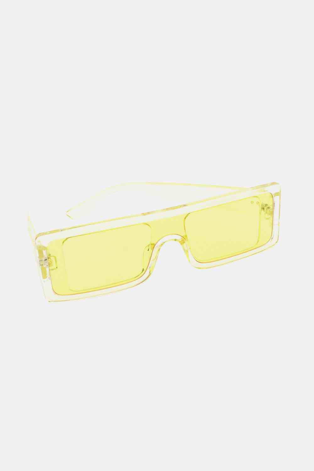 Lunettes de soleil rectangulaires à monture en polycarbonate