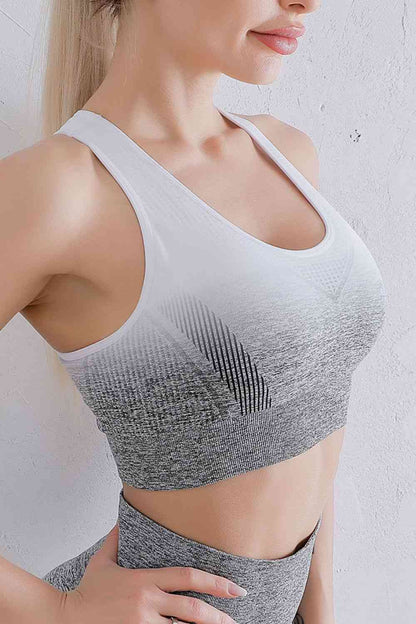 Soutien-gorge de sport dégradé à dos nageur