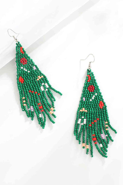 Boucles d'oreilles en perles de Noël