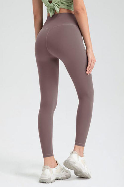 Leggings deportivos de cintura alta con cintura ancha