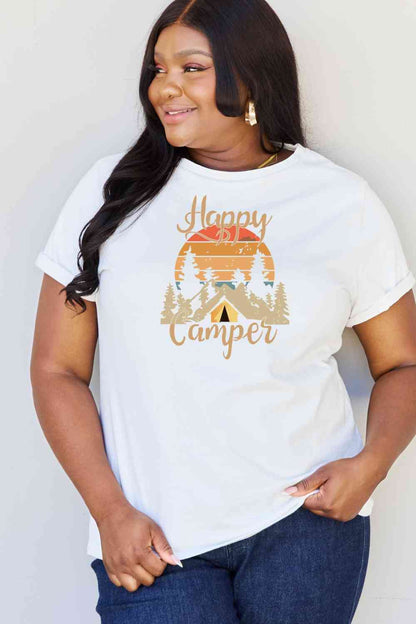 Simply Love Pleine Taille HAPPY CAMPER T-shirt graphique