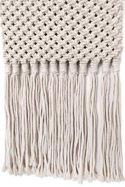 Macramé bolsillo de almacenamiento para colgar en la pared