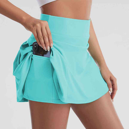 Jupe-short de sport à large ceinture